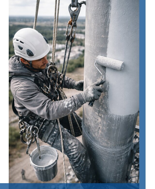 Покраска мачт связи под ключ в Ставрополе от 883 р. | ВЫСОТНИК-Ств