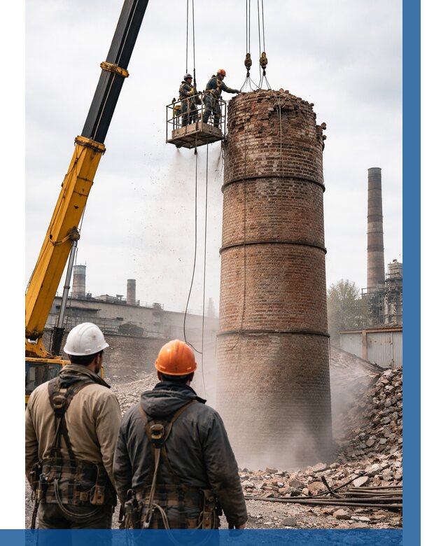 Демонтаж дымовой трубы в Ставрополе от 93456 р. | ВЫСОТНИК-Ств, смета