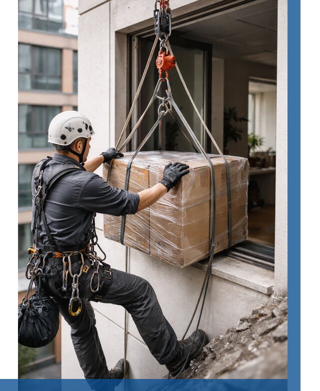 Подъем груза через окно в Ставрополе от 4673 р. | ВЫСОТНИК-Ств