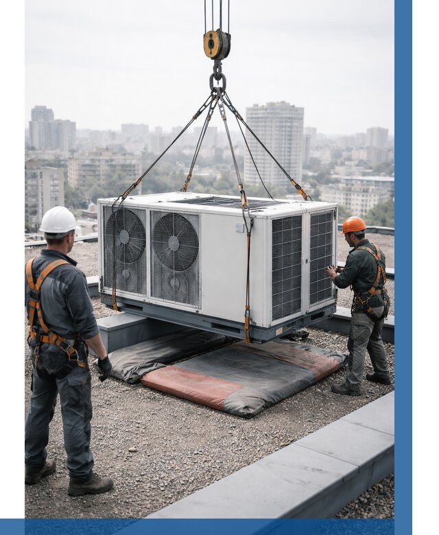 Подъем груза на крышу в Ставрополе от 5192 р. | ВЫСОТНИК-Ств заказать