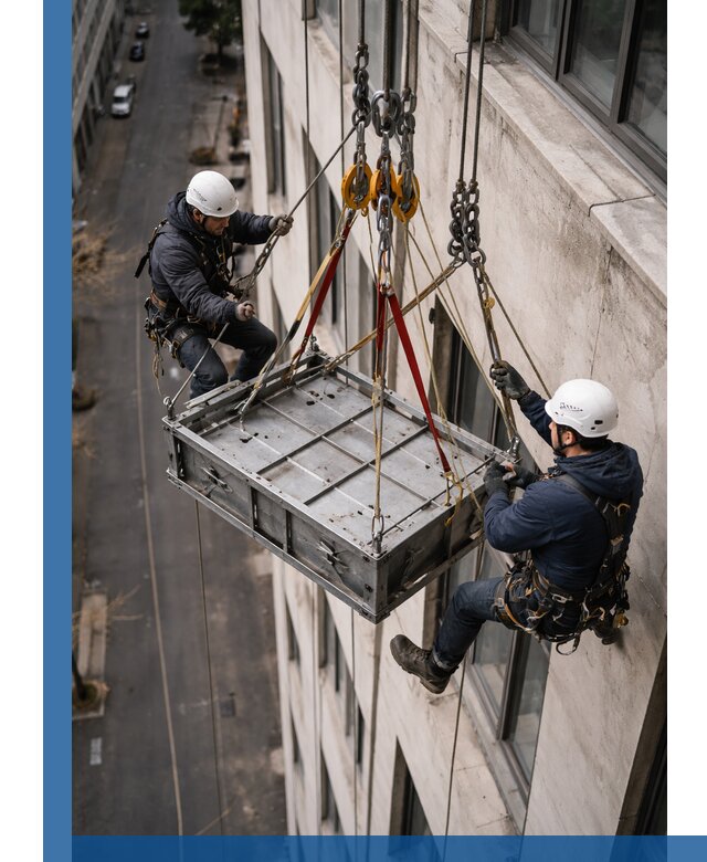 Спуск и подъем грузов по фасаду в Ставрополе для зданий