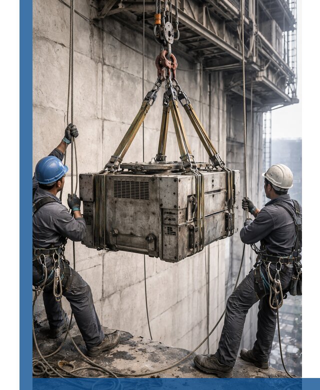 Такелажные работы на высоте, подъем и монтаж грузов в Ставрополе