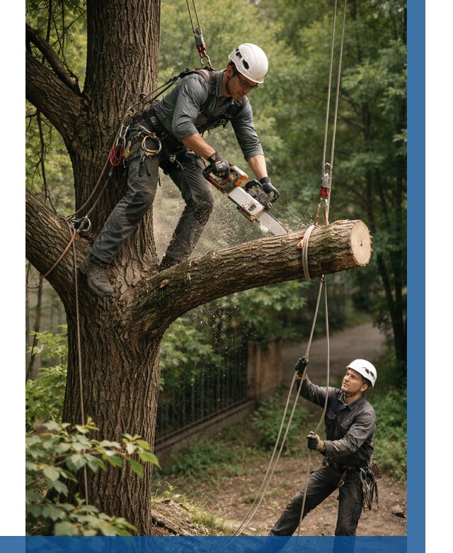 Спил деревьев альпинистами в Ставрополе от 8307 р. | ВЫСОТНИК-Ств